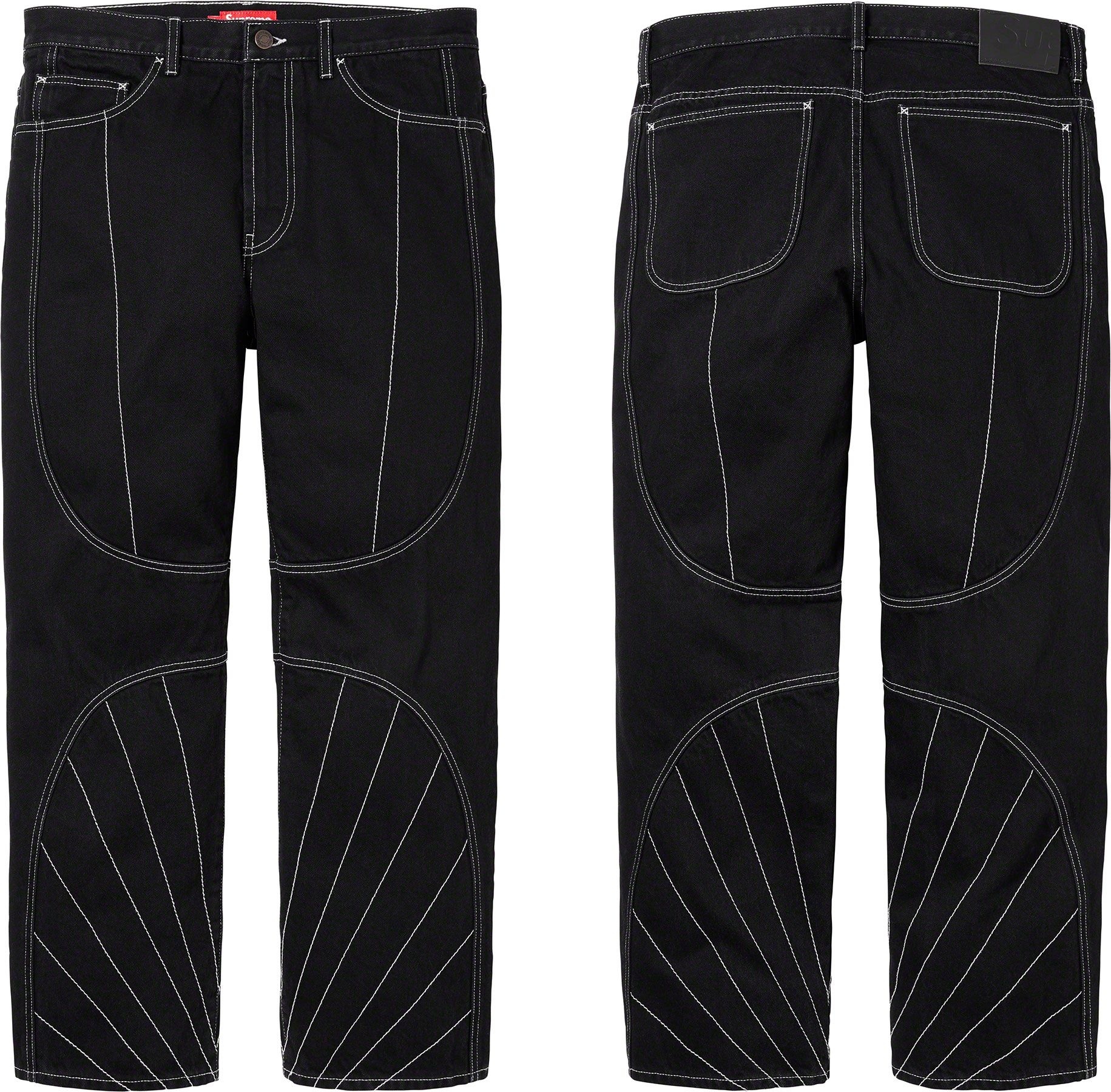 Radial Embroidered Loose Fit Jean view 11